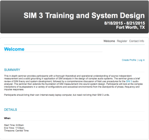 Meyer Sound - SIM3 / System Design with Bob McCarthy